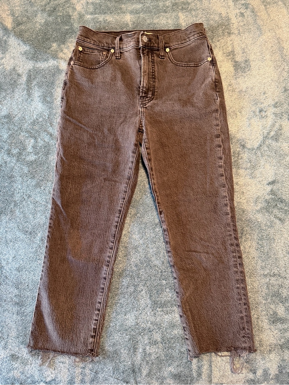 Madewell The Perfect Vintage Jean Black Size 27P Distressed Denim Capsule Cotton